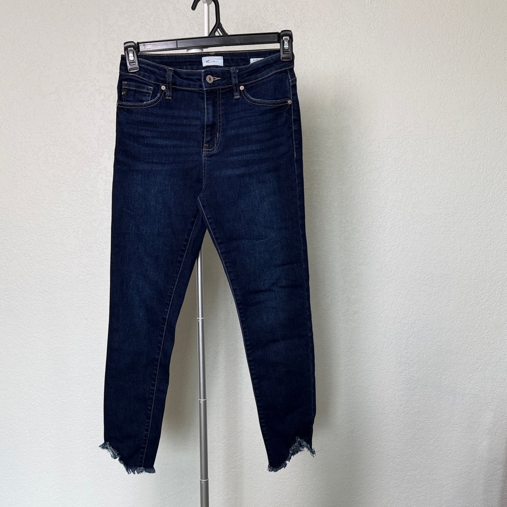 KanCan Dark Blue Ankle Crop Jeans